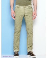 Мужские оливковые джинсы от Trussardi
