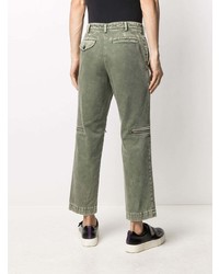 Мужские оливковые джинсы от Black Comme Des Garçons