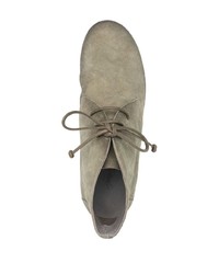 Оливковые замшевые ботинки дезерты от Marsèll