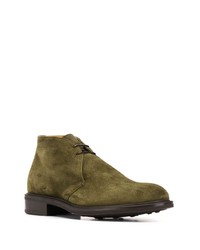 Оливковые замшевые ботинки дезерты от Scarosso