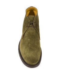 Оливковые замшевые ботинки дезерты от Scarosso