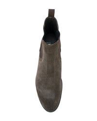 Мужские оливковые замшевые ботинки челси от Project Twlv
