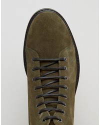 Мужские оливковые замшевые ботинки от Asos