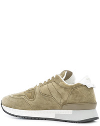 Мужские оливковые замшевые кеды от Givenchy