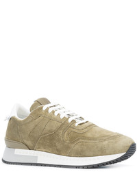 Мужские оливковые замшевые кеды от Givenchy