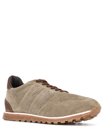 Мужские оливковые замшевые кеды от Alberto Fasciani