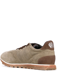 Мужские оливковые замшевые кеды от Alberto Fasciani