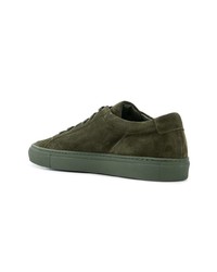 Мужские оливковые замшевые низкие кеды от Common Projects