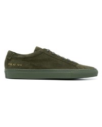 Мужские оливковые замшевые низкие кеды от Common Projects