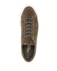 Мужские оливковые замшевые низкие кеды от Common Projects