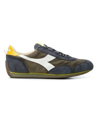 Мужские оливковые замшевые низкие кеды от Diadora