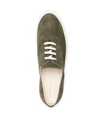 Мужские оливковые замшевые низкие кеды от Common Projects