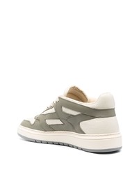 Мужские оливковые замшевые низкие кеды от Represent