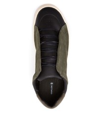 Мужские оливковые замшевые низкие кеды от OSKLEN