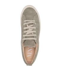 Мужские оливковые замшевые низкие кеды от Manebi