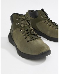 Мужские оливковые замшевые рабочие ботинки от Timberland