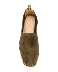 Мужские оливковые замшевые эспадрильи от Castaner