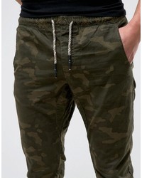 Мужские оливковые зауженные джинсы от Brave Soul