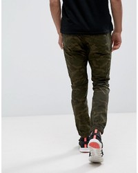 Мужские оливковые зауженные джинсы от Brave Soul