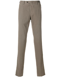 Мужские оливковые кашемировые брюки от Pt01