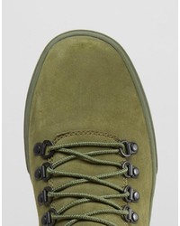 Мужские оливковые кеды от Timberland