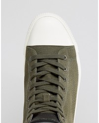 Мужские оливковые кеды от Calvin Klein