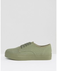 Женские оливковые кеды от Blink