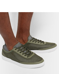 Мужские оливковые кеды от Orlebar Brown