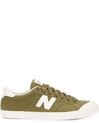 Мужские оливковые кеды от New Balance