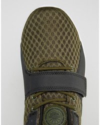 Мужские оливковые кеды от Pull&Bear