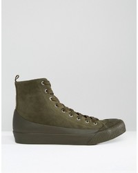 Мужские оливковые кеды от Asos