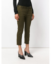 Женские оливковые классические брюки от Dsquared2