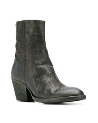 Оливковые кожаные ботильоны от Officine Creative