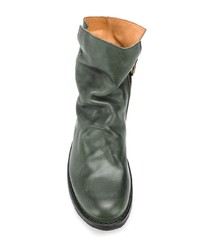 Оливковые кожаные ботильоны от Fiorentini+Baker