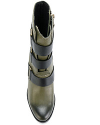 Женские оливковые кожаные зимние ботинки от Sorel