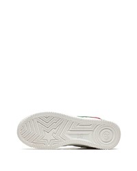 Мужские оливковые кожаные низкие кеды от A Bathing Ape