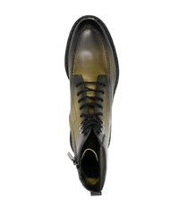 Мужские оливковые кожаные повседневные ботинки от Doucal's