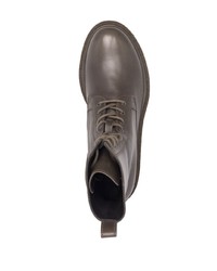 Мужские оливковые кожаные повседневные ботинки от Officine Creative