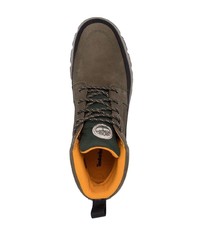 Мужские оливковые кожаные рабочие ботинки от Timberland