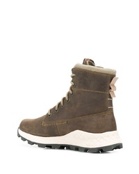 Мужские оливковые кожаные рабочие ботинки от Timberland