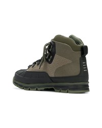 Мужские оливковые кожаные рабочие ботинки от Timberland