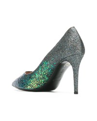 Оливковые кожаные туфли от Pollini