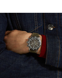 Мужские оливковые кожаные часы от Zenith