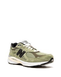 Мужские оливковые кроссовки от New Balance