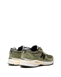 Мужские оливковые кроссовки от New Balance