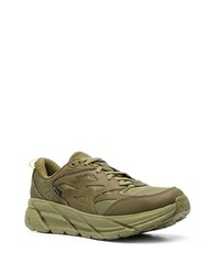 Мужские оливковые кроссовки от Hoka One One