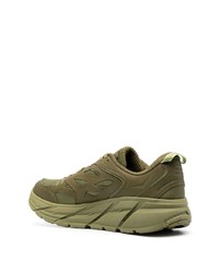 Мужские оливковые кроссовки от Hoka One One