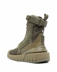 Мужские оливковые кроссовки от Balmain