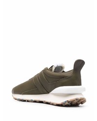 Мужские оливковые кроссовки от Lanvin