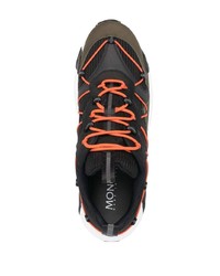 Мужские оливковые кроссовки от Moncler